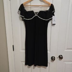 Elegant Black Off-Shoulder Dress